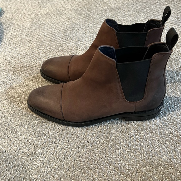 Cole Haan manmade waterproof espresso leather boots - Picture 6 of 10